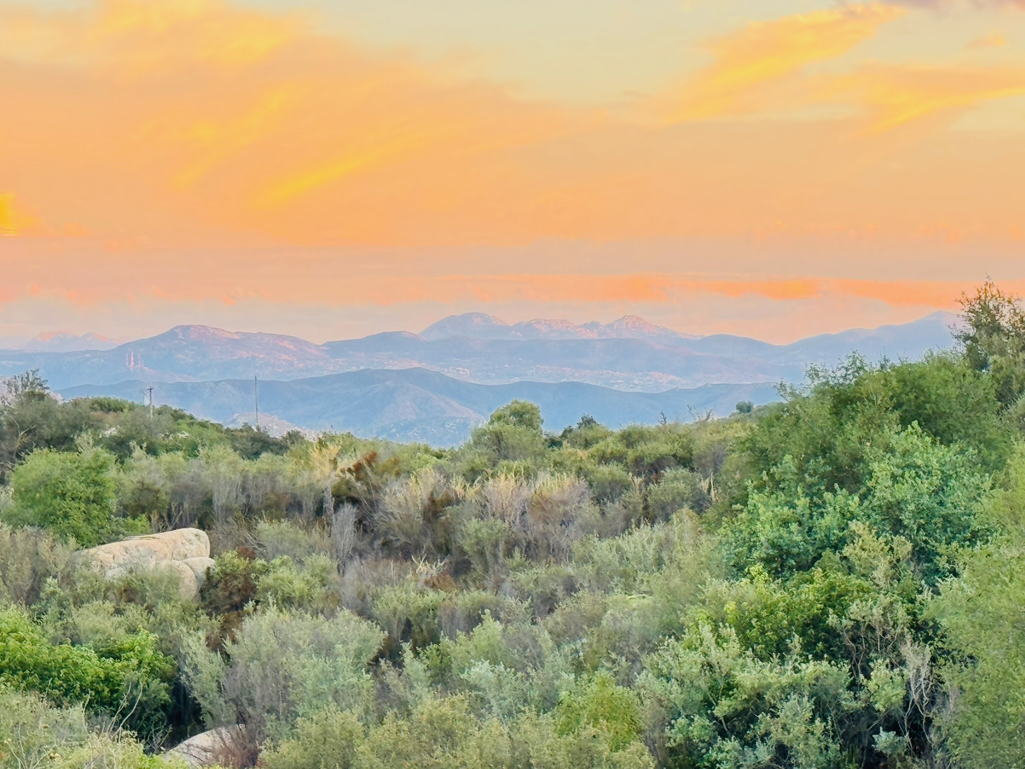 Sunset over Deerhorn Valley